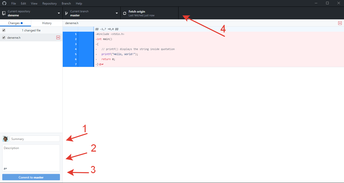 Github Proje Yükleme ekran görüntüsü 8