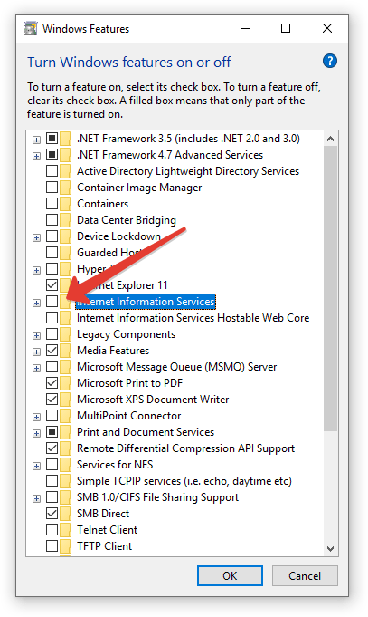 2019 01 12 20 02 43 Min - Windows IIS Kurulumu (Resimli Anlatım)