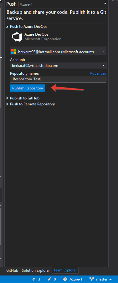 Azure 5 - Azure DevOps & Azure Repos Git Depolama