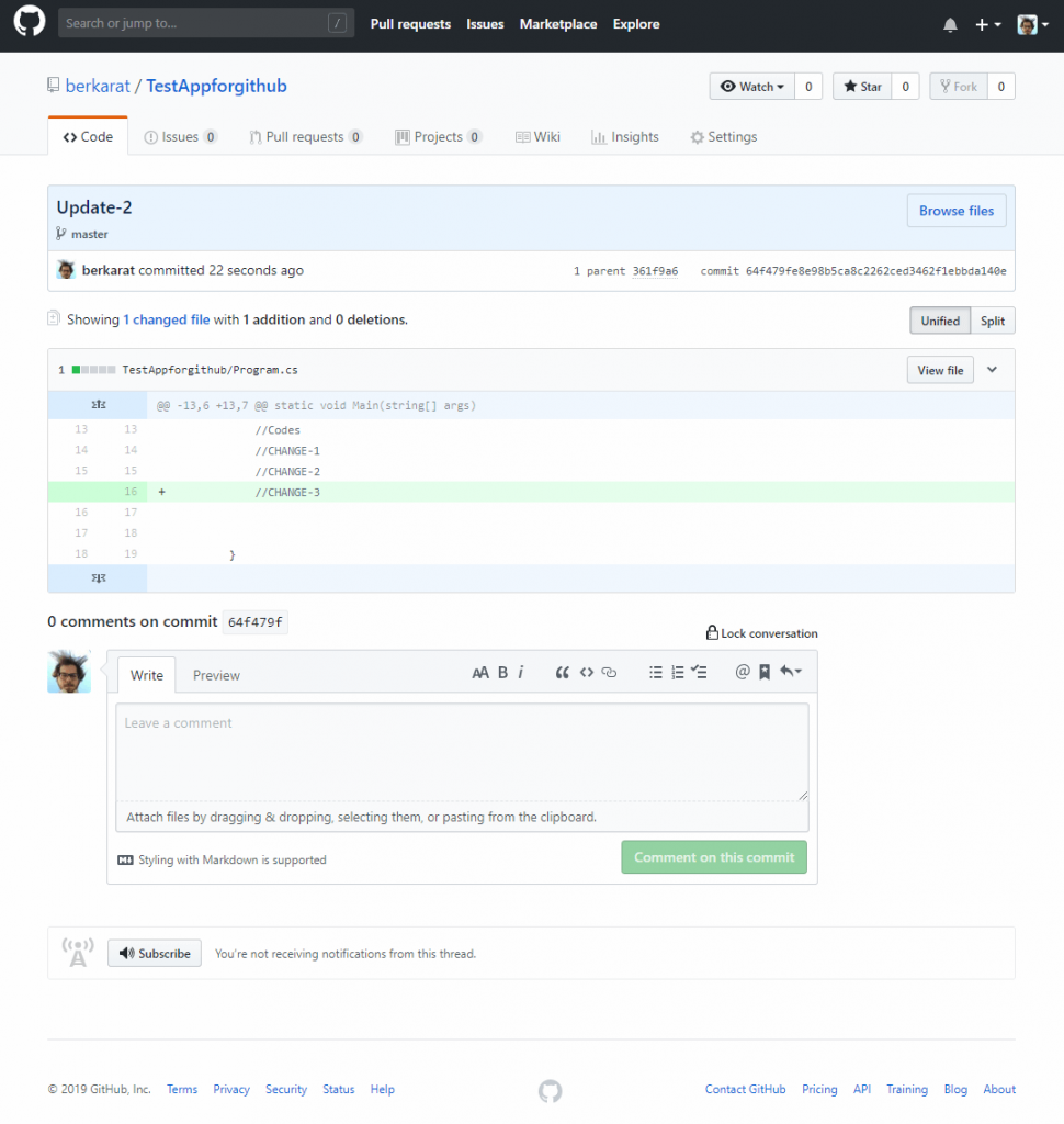 Github 4 - Visual Studio Github Publish İşlemi - Resimli Anlatım